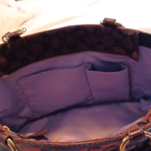 Authentic Coach Brown Signature Handbag - Picture 10 of 10